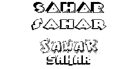 Coloriage Sahar