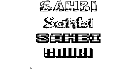 Coloriage Sahbi