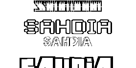 Coloriage Sahdia
