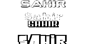 Coloriage Sahir