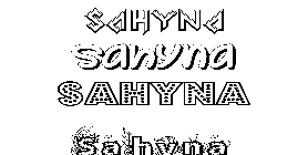 Coloriage Sahyna