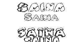 Coloriage Saina