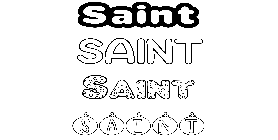 Coloriage Saint