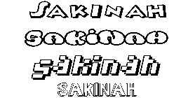 Coloriage Sakinah