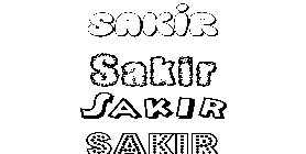 Coloriage Sakir