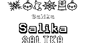 Coloriage Salika