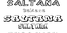 Coloriage Saltana