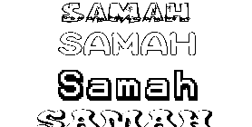 Coloriage Samah