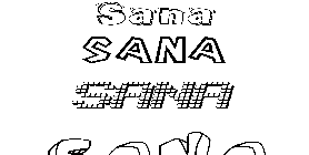 Coloriage Sana