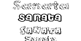 Coloriage Sanata