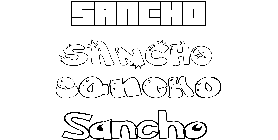 Coloriage Sancho