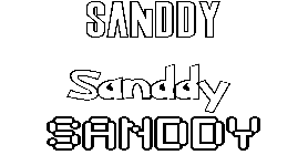 Coloriage Sanddy