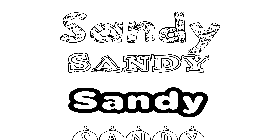 Coloriage Sandy