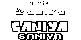 Coloriage Saniya