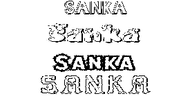 Coloriage Sanka