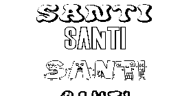 Coloriage Santi