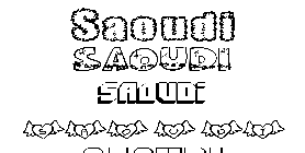Coloriage Saoudi
