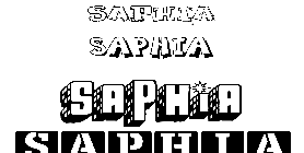 Coloriage Saphia