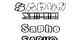 Coloriage Sapho