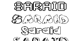 Coloriage Saraid