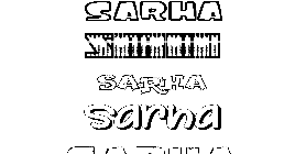 Coloriage Sarha