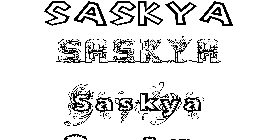 Coloriage Saskya