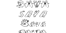 Coloriage Sava