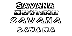 Coloriage Savana