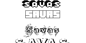 Coloriage Savas