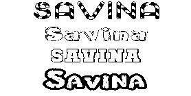 Coloriage Savina