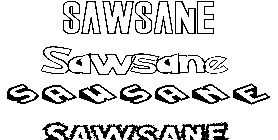 Coloriage Sawsane