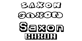 Coloriage Saxon