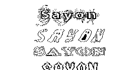 Coloriage Sayon