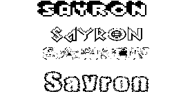 Coloriage Sayron