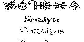 Coloriage Saziye