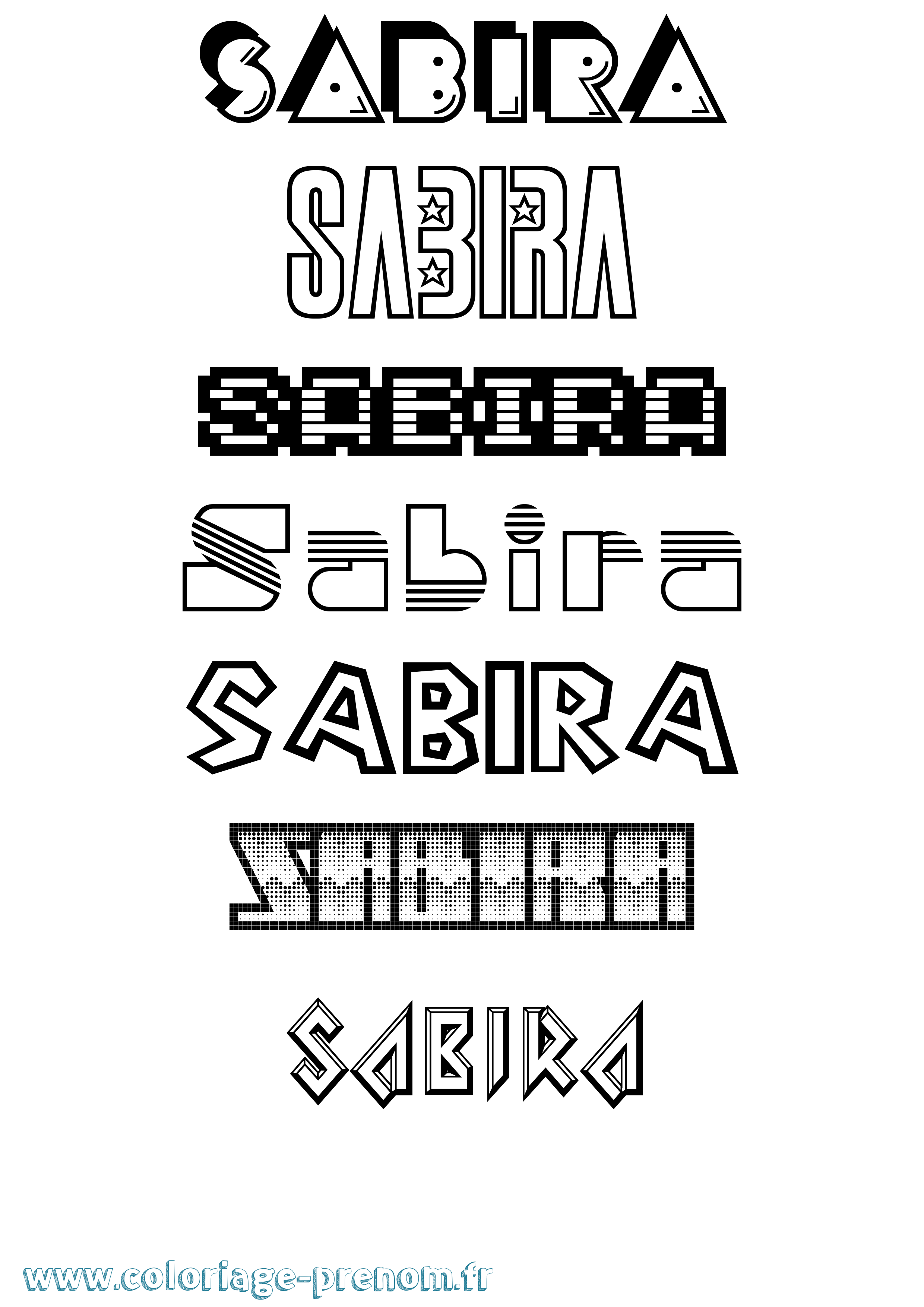 Coloriage Sabira Jeux Vidéos Coloriage prénom Sabira Jeux Vidéos