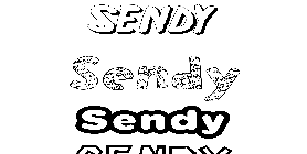 Coloriage Sendy