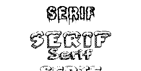 Coloriage Serif