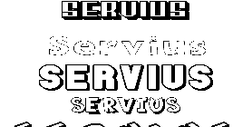 Coloriage Servius