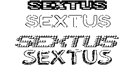 Coloriage Sextus