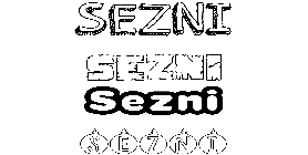 Coloriage Sezni