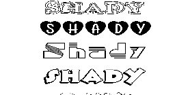 Coloriage Shady