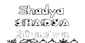 Coloriage Shadya