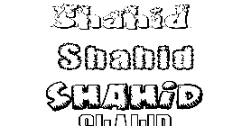 Coloriage Shahid
