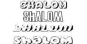 Coloriage Shalom