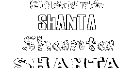 Coloriage Shanta