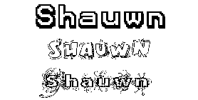 Coloriage Shauwn