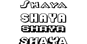 Coloriage Shaya
