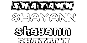 Coloriage Shayann