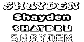 Coloriage Shayden